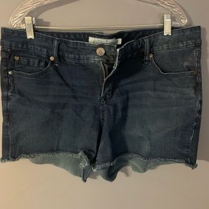 Plus size jean shorts